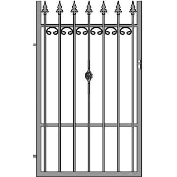 Ola 33 egyszárnyú kapu, alapozott