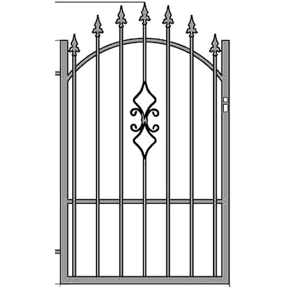 Zuzia2 egyszárnyú kapu , alapozott