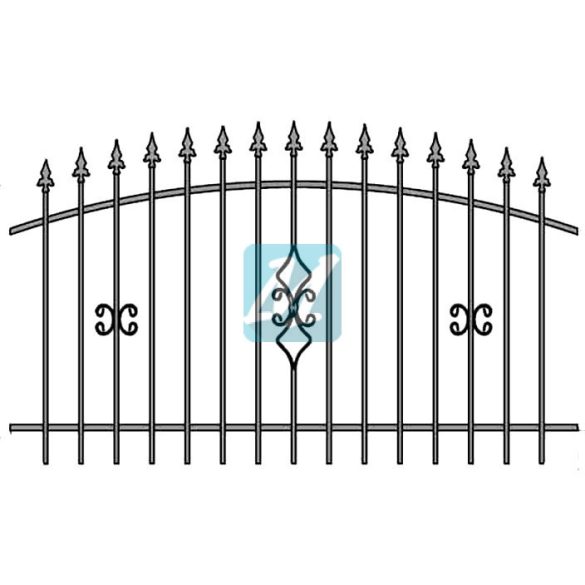 Kovácsoltvas  kerítés Székesfehérvár