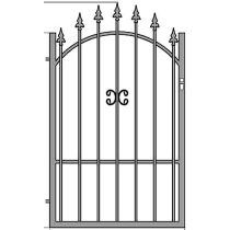 Zuzia1 egyszárnyú kapu , alapozott