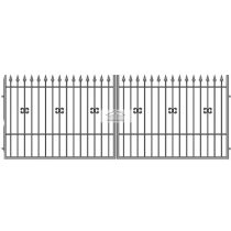 Ola1 kétszárnyú nagykapu 400/150, alapozott Készleten