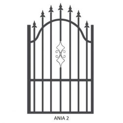  Ania2 egyszárnyú kiskapu , alapozott