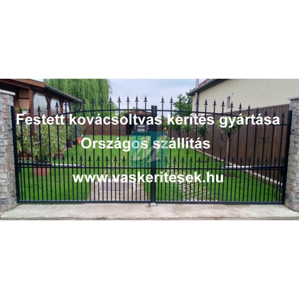 Ola33 kétszárnyú nagykapu , festett