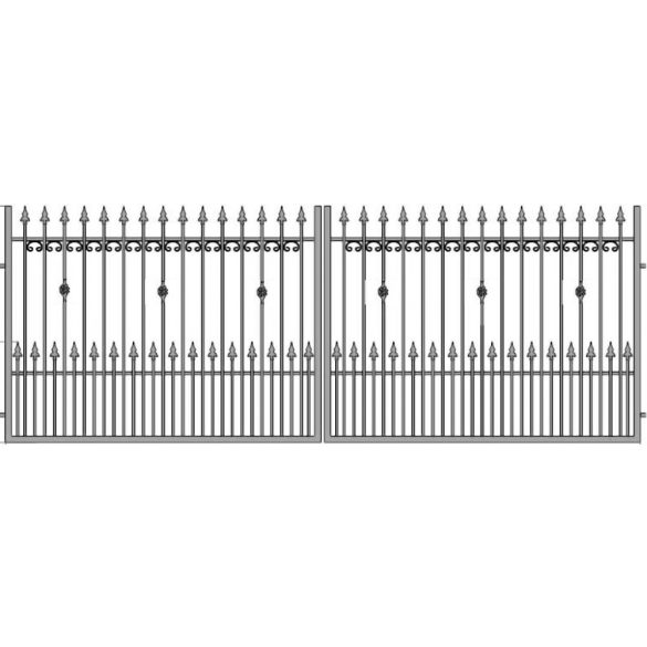 Ola33+ kétszárnyú nagykapu , alapozott