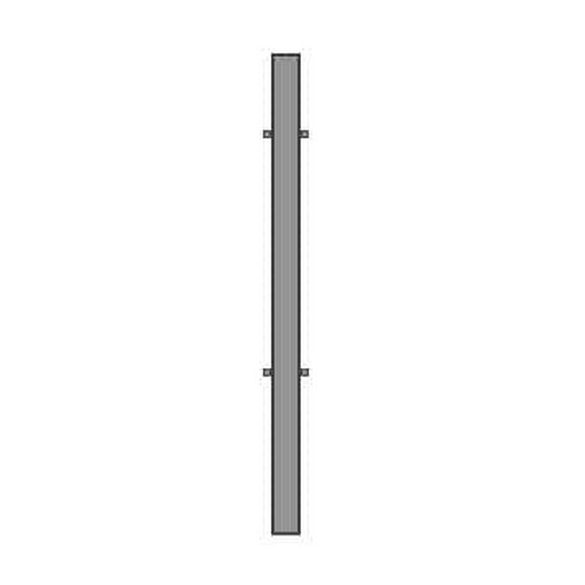 Zártszelvény vas oszlop kapuhoz két oldal 200 cm, erősített