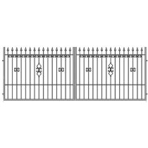 Ola22 kétszárnyú nagykapu 380/150, alapozott Készleten