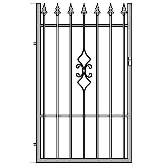 Ola 2 egyszárnyú kapu , alapozott