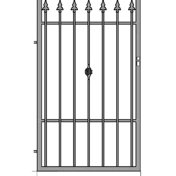 Ola 3 egyszárnyú kapu, alapozott