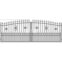 Ania2+ kétszárnyú nagykapu, alapozott