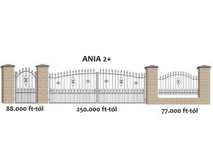 Ania2+ kovácsoltvas jellegű kerítés , festve AKCIÓ!!